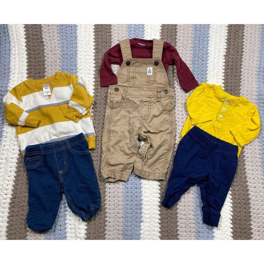 Baby Boy Fall Carter’s Outfit Bundle – Size 3 Months